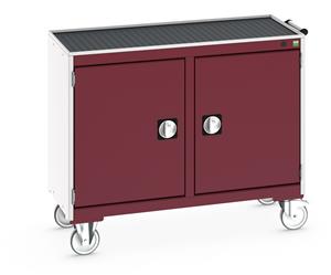 41006003.** Bott Cubio Mobile Cabinet / Maintenance Trolley measuring 1050mm wide x 525mm deep x 885mm high. Storage comprises of 2 x Cupboards (525mm wide x 600mm high)....